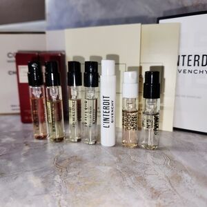 Perfume Sample Set (7) Chanel Jo Malone Cartier Givenchy